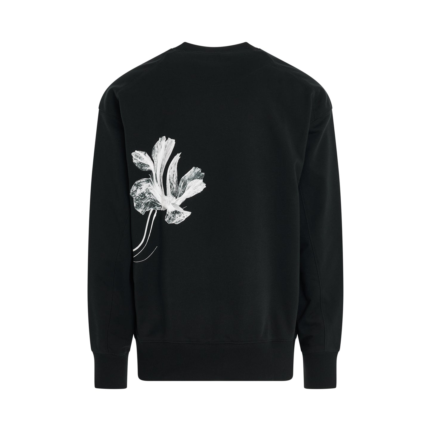 Flower Graphic Sweatshirt in Black
