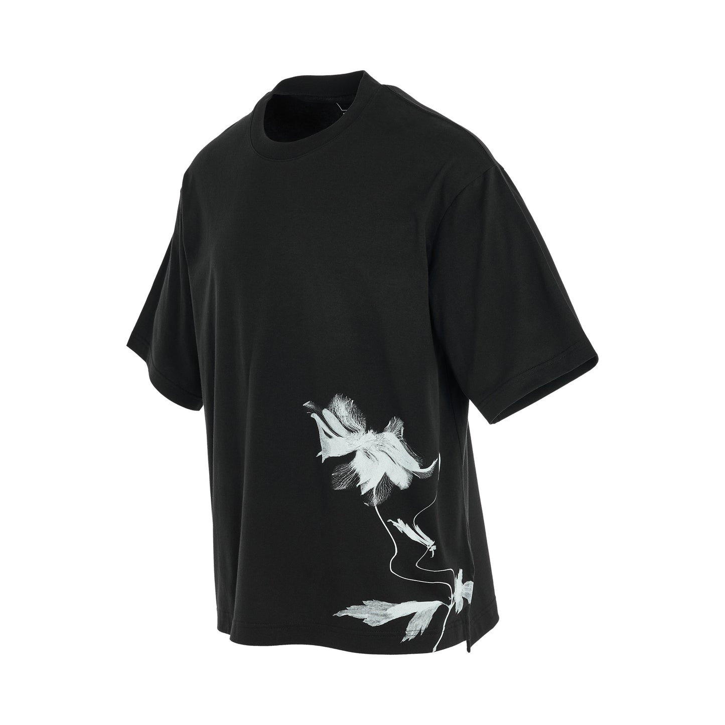 Flower Graphic T-Shirt 2 in Black