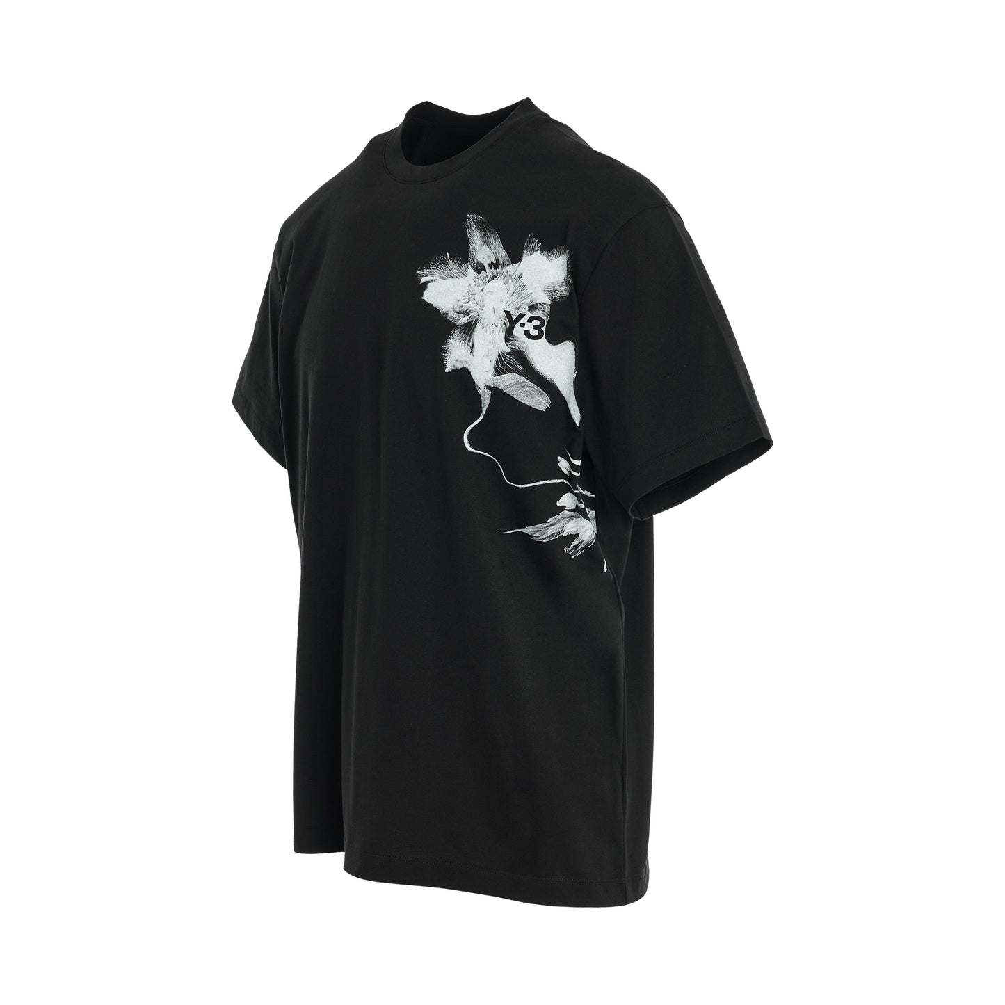Flower Graphic T-Shirt in Black