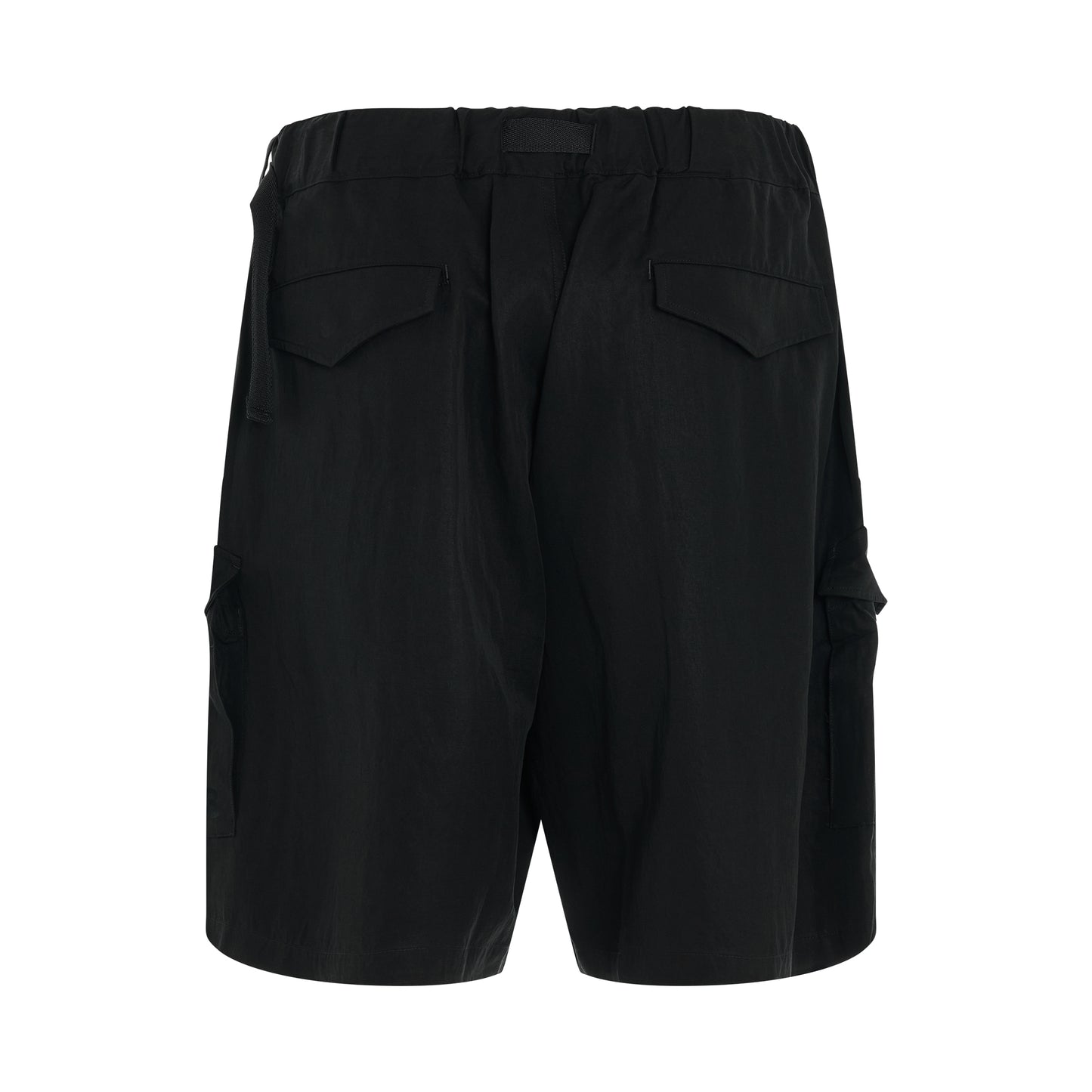 Wash Twill Shorts in Black