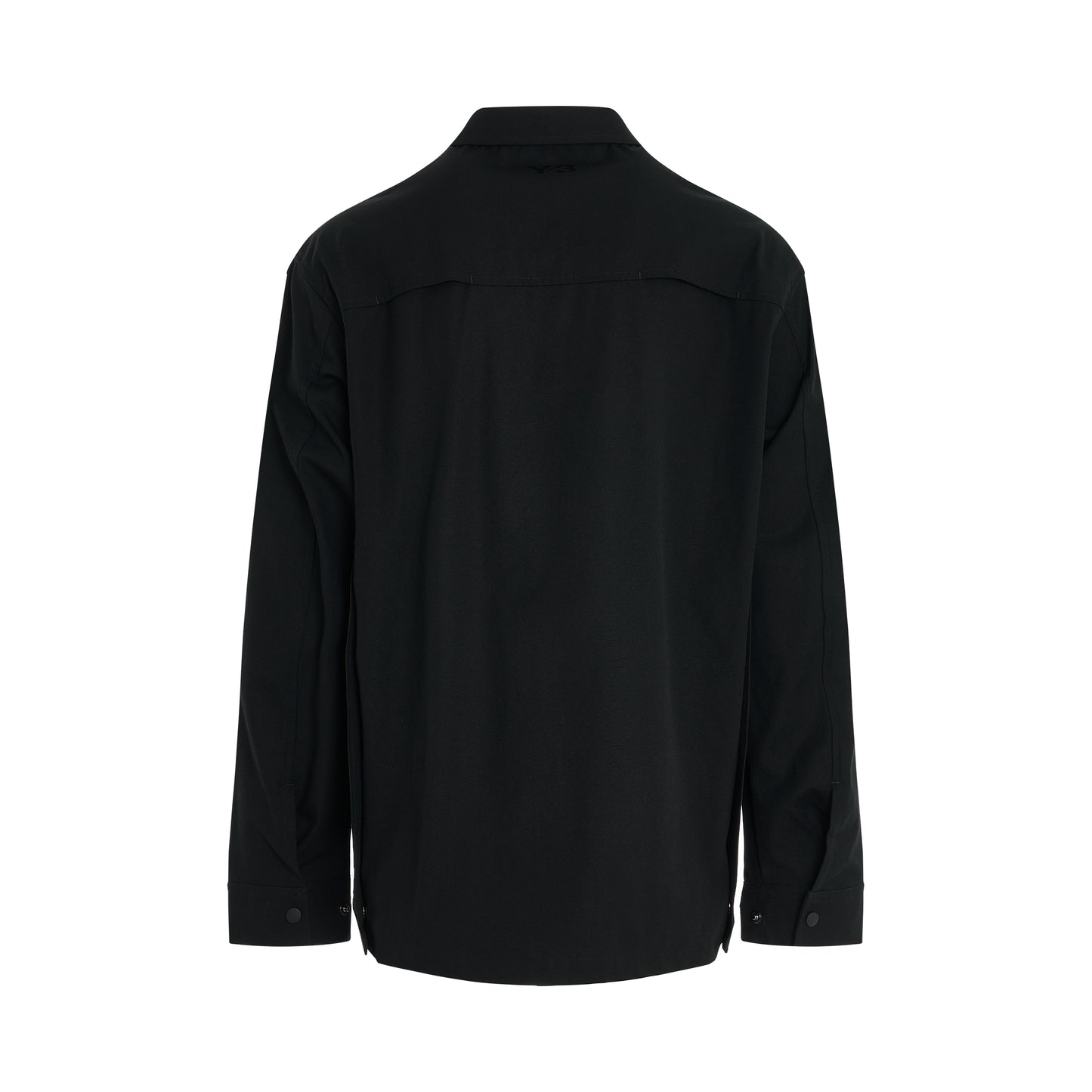 Long Sleeve Pocket Shirt in Black