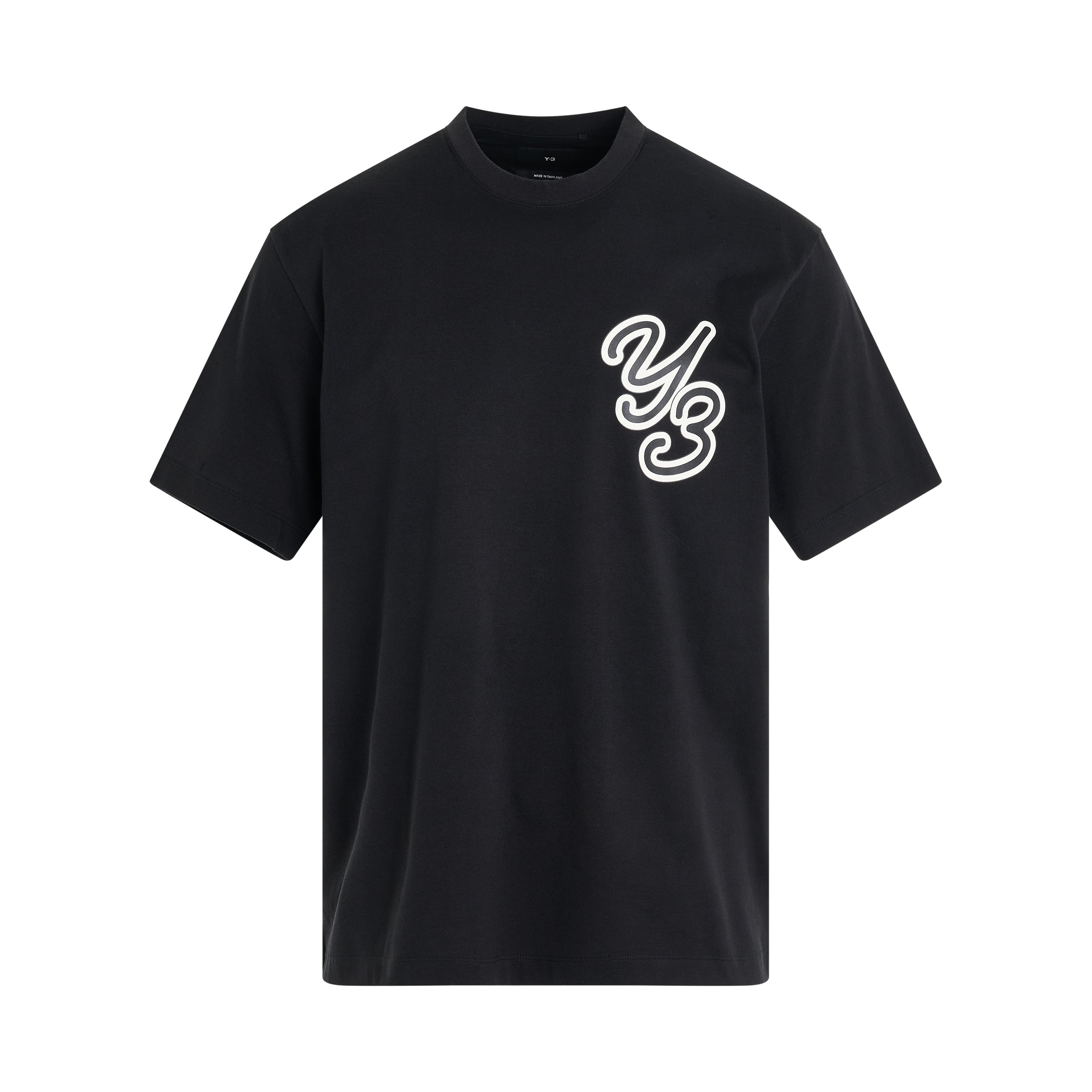 Y-3 Graphic Logo T-Shirt in Black