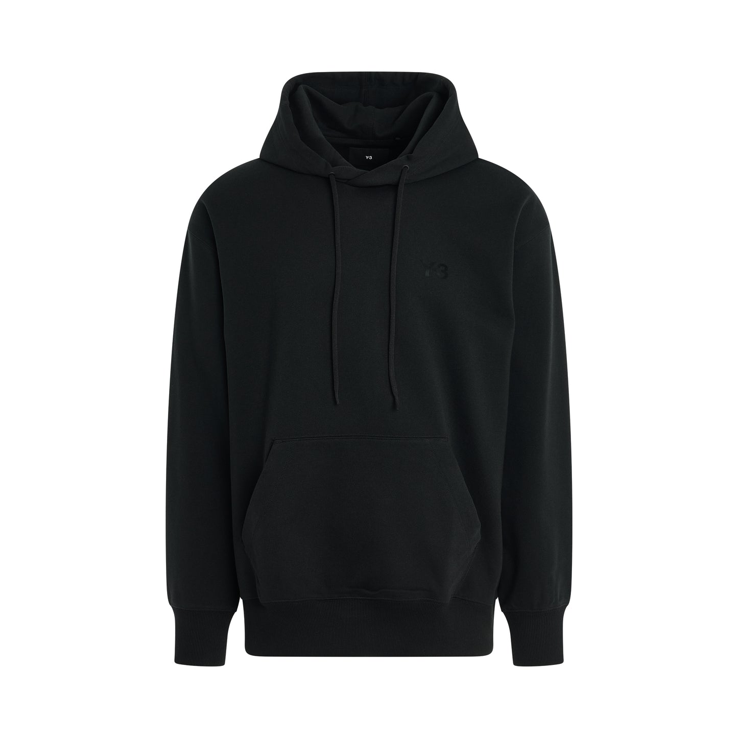 French Terry Basic Hoodie in Black