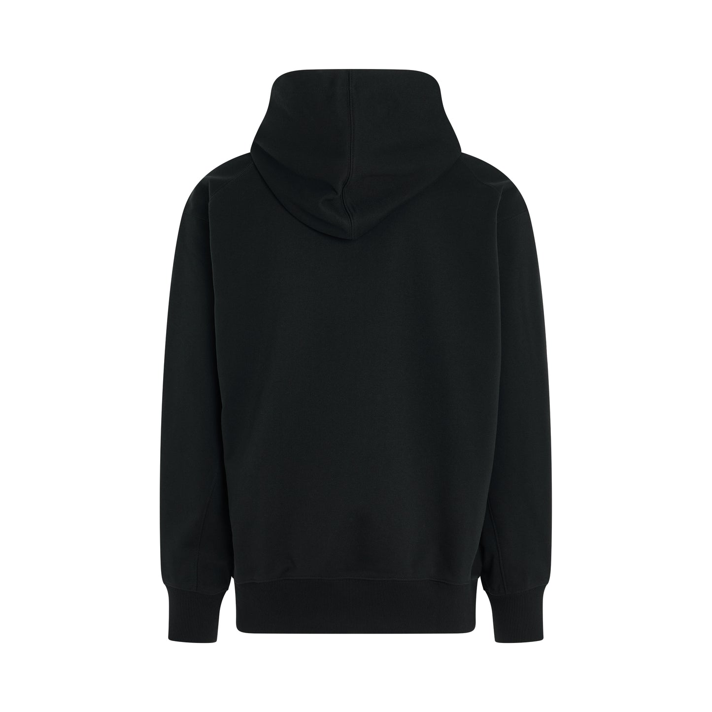 French Terry Basic Hoodie in Black