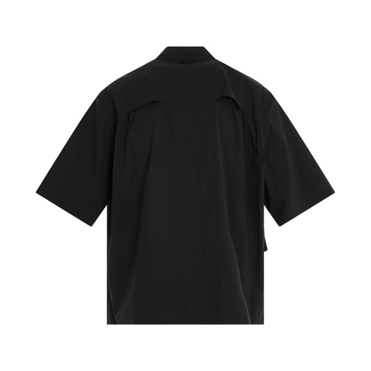 Short Sleeve 4 Pocket Shirt in Black