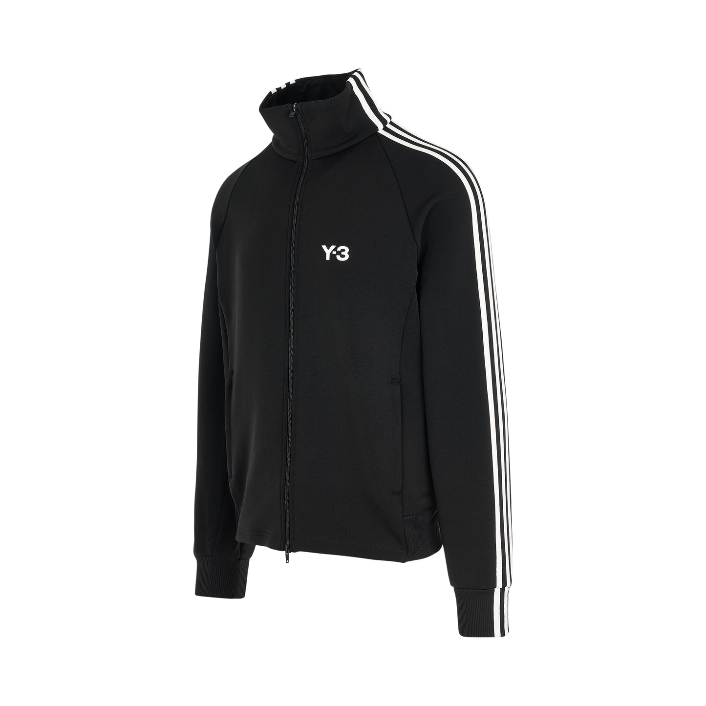 3 Stripe Track Jacket in Black/Off White