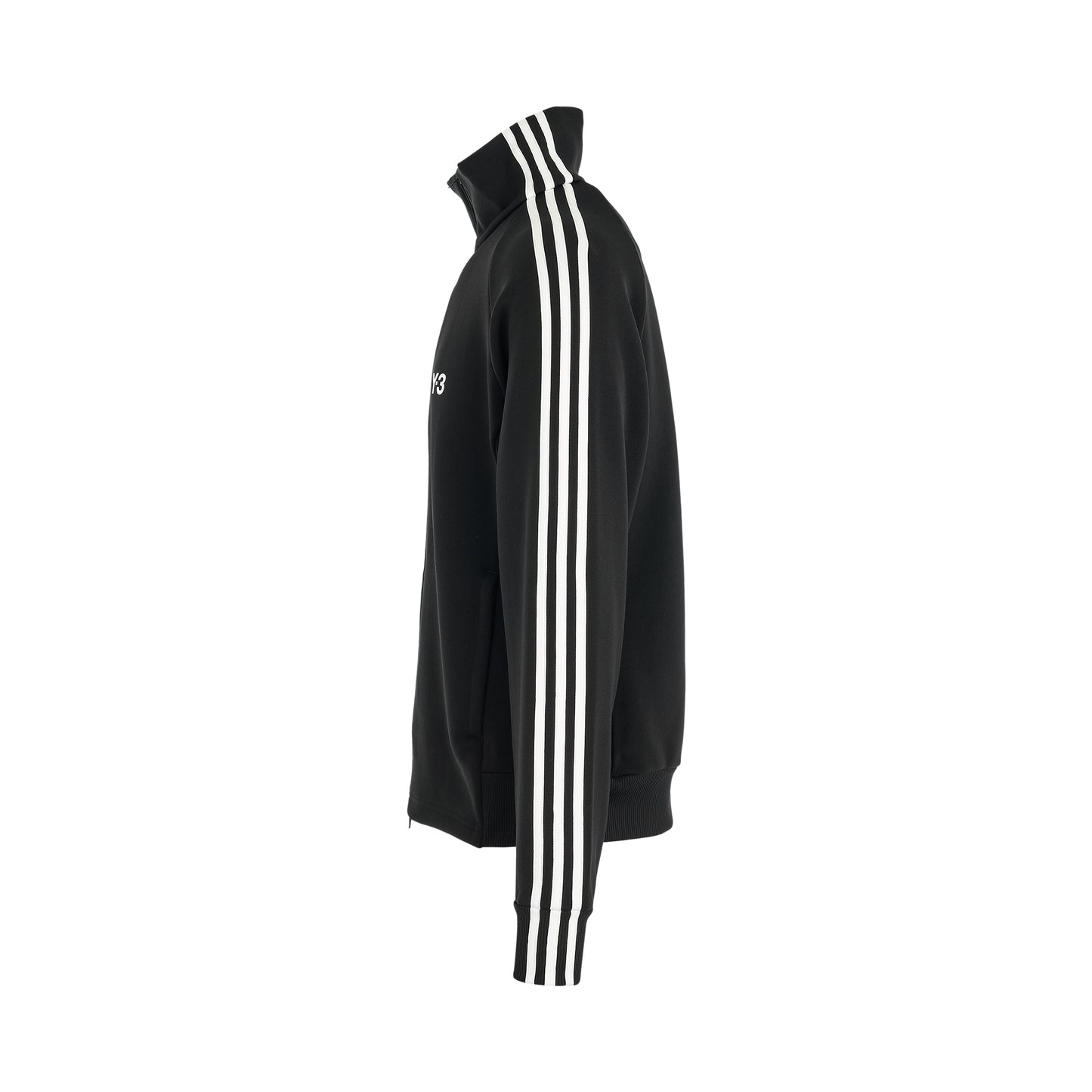 3 Stripe Track Jacket in Black/Off White