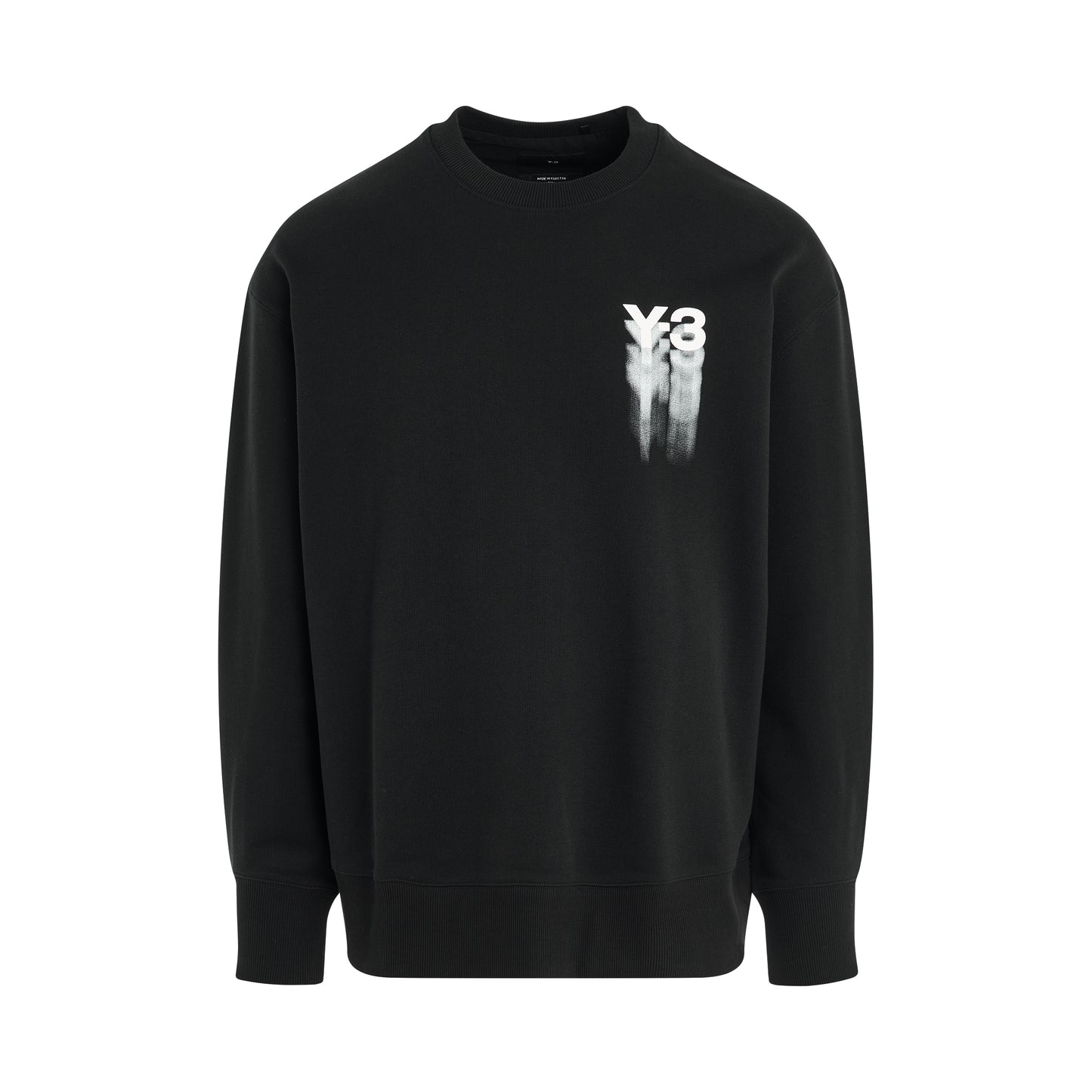 Blurry Logo Sweatshirt in Black