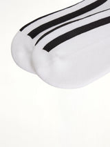 Y-3 Stripe Socks in White