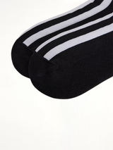 Y-3 Stripe Socks in Black/White