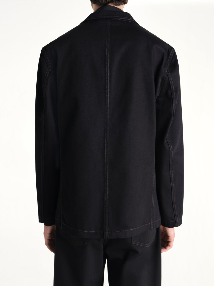 Single Breasted Tailored Jacket in Black
