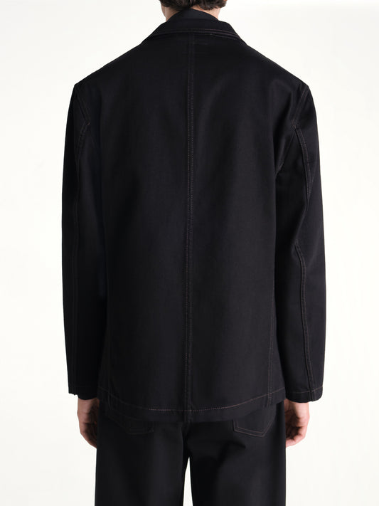 Single Breasted Tailored Jacket in Black