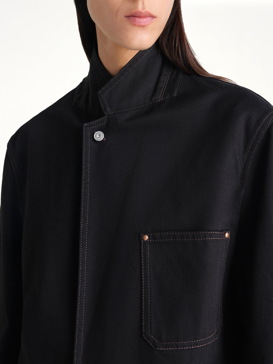 Single Breasted Tailored Jacket in Black