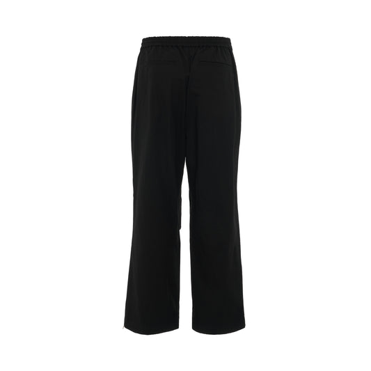 Loose-Fit Cotton Pants in Black