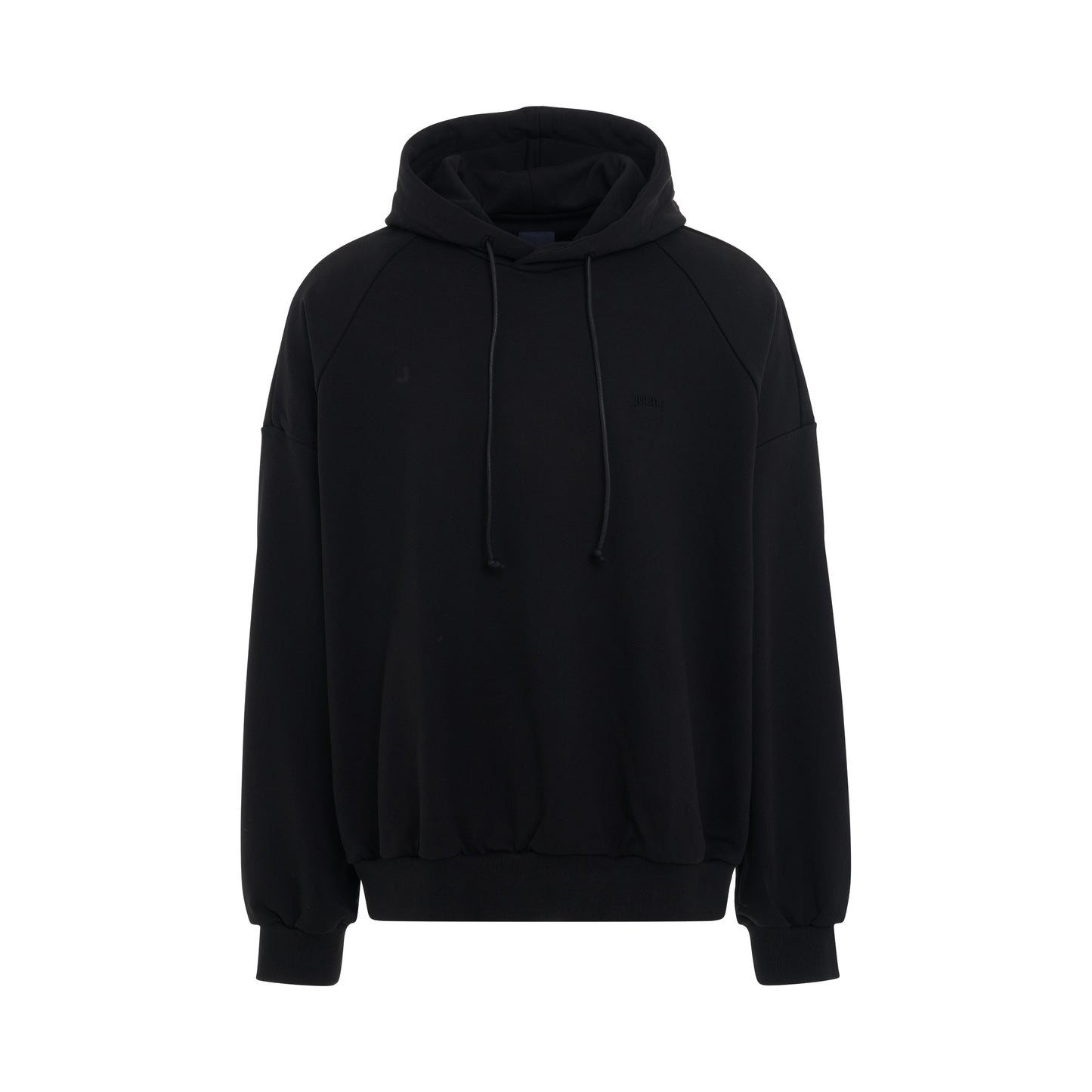 Oversized Cotton Hoodie in Black