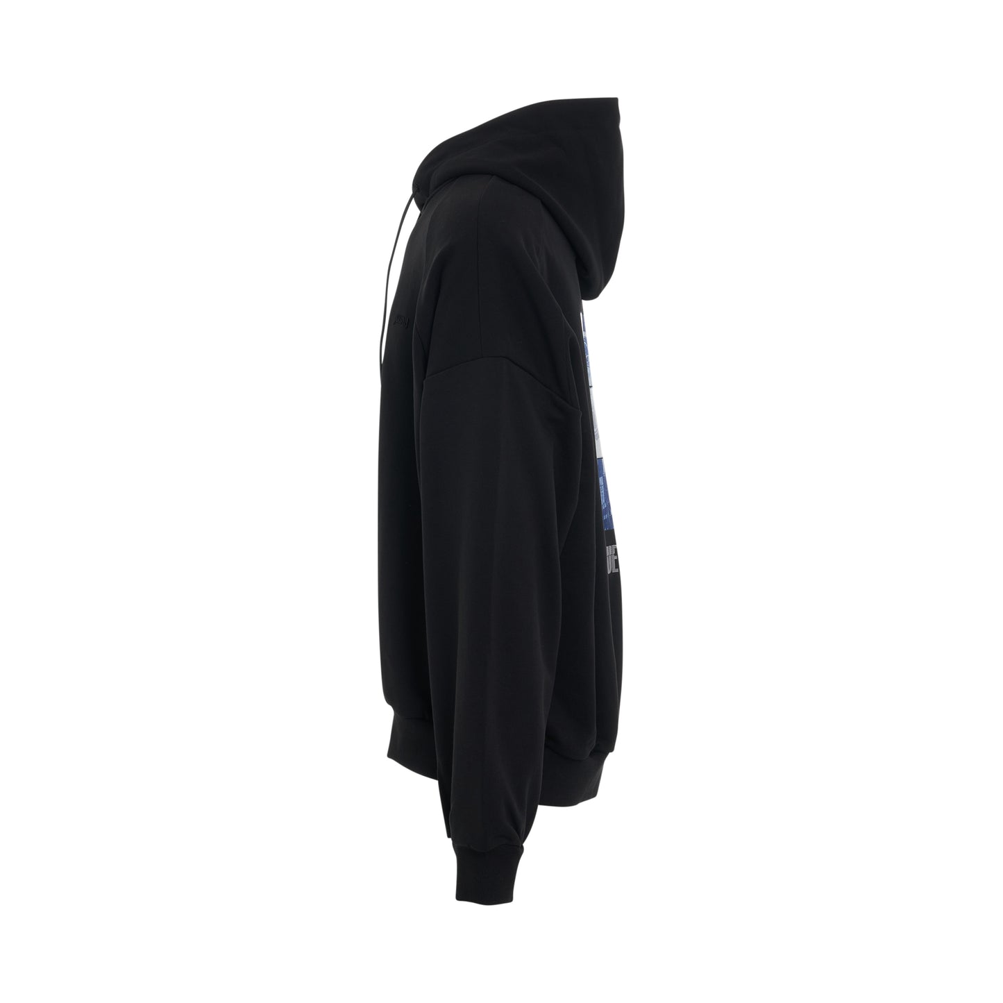 Oversized Cotton Hoodie in Black