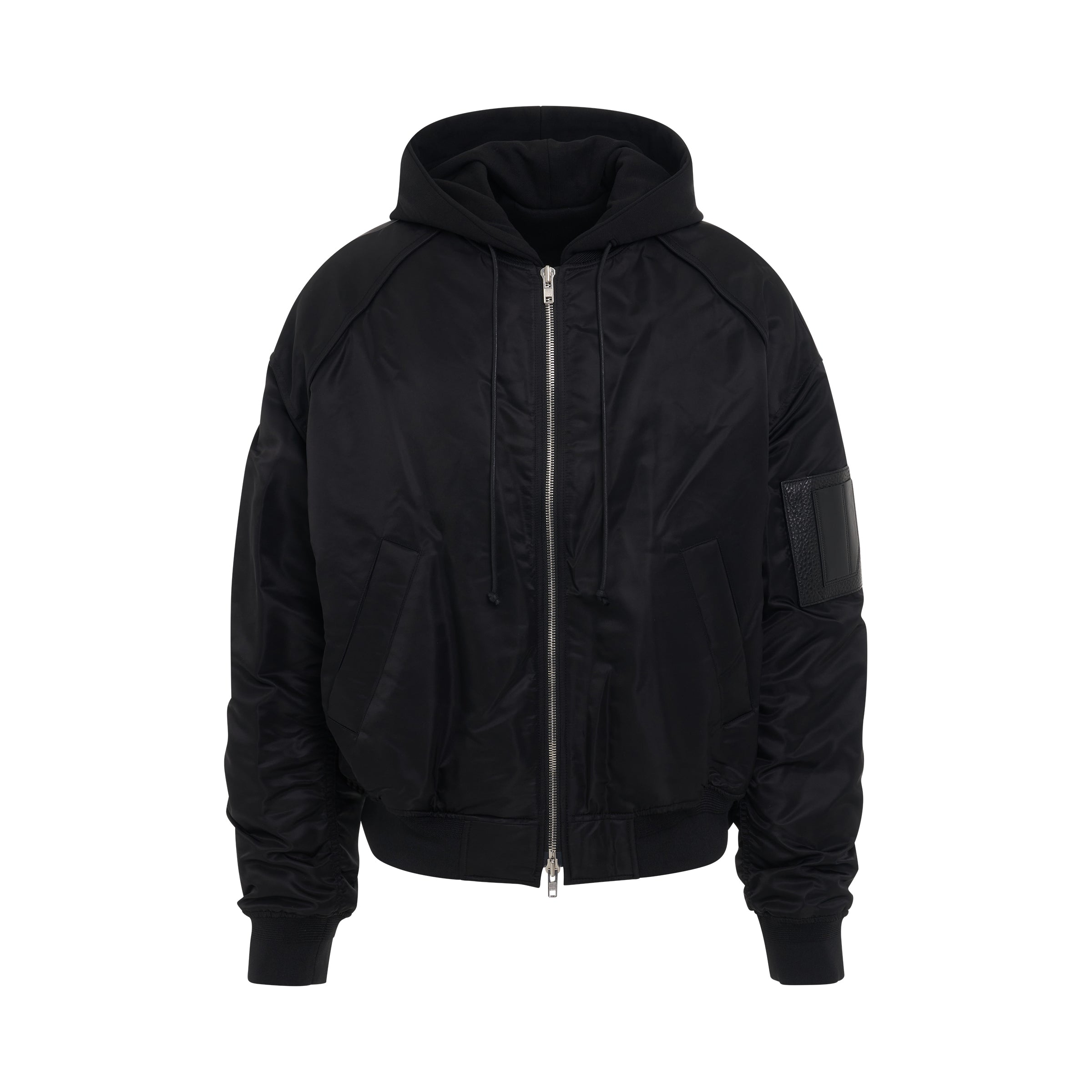 Hood Detachable MA-1 Jumper in Black