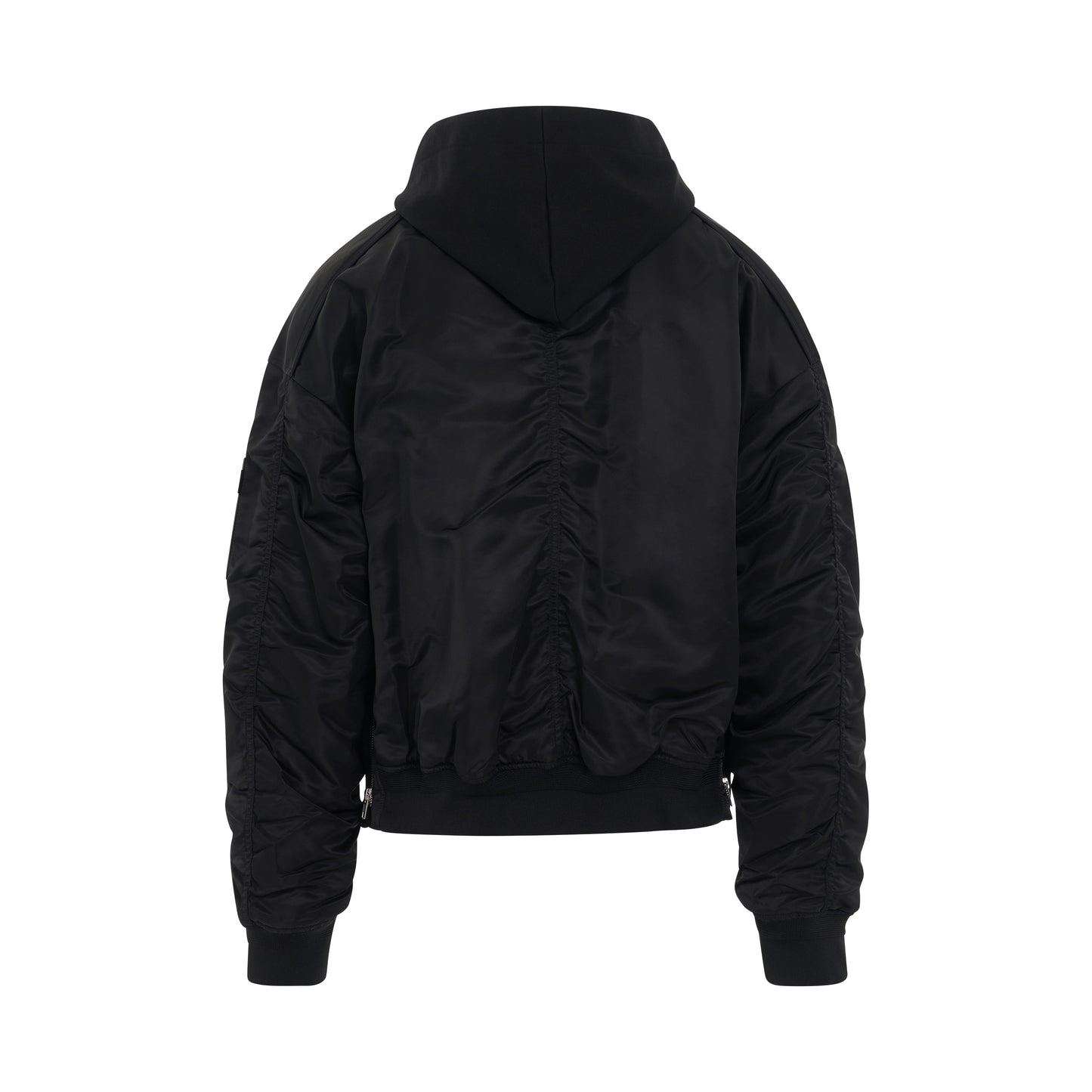 Hood Detachable MA-1 Jumper in Black