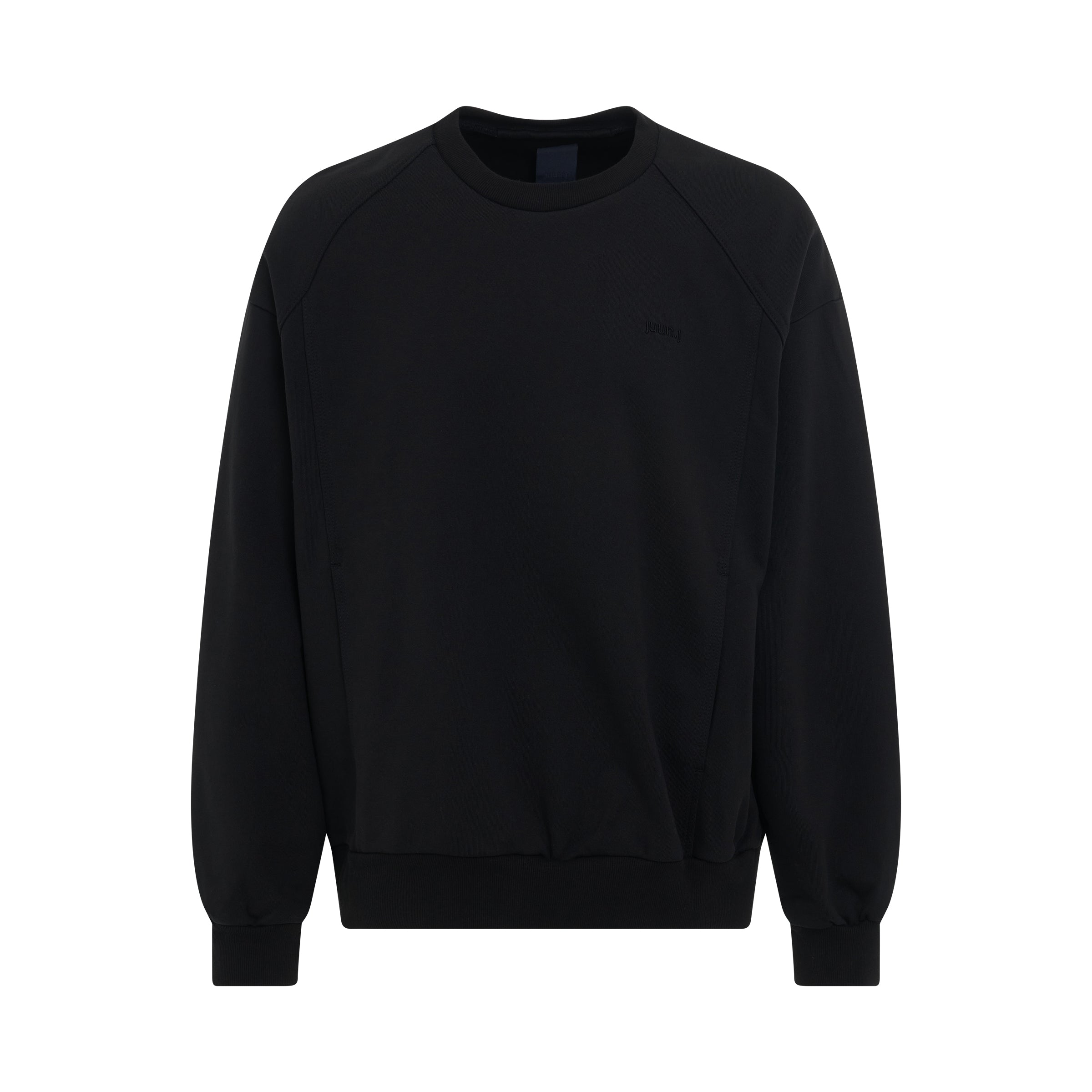 Triple Stitch Sweatshirt in Black