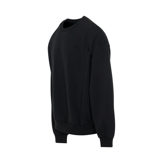 Triple Stitch Sweatshirt in Black