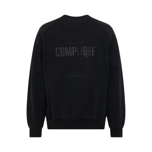 Triple Stitch Sweatshirt in Black