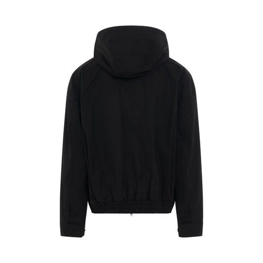 Pocket Shirt with Hood in Black