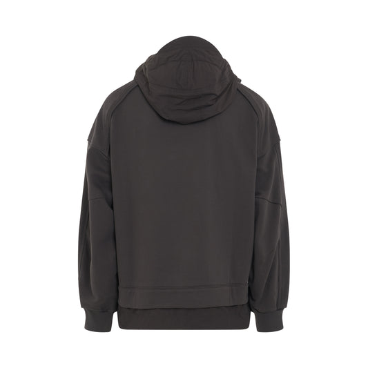 Layered Cap Hoodie in Ash