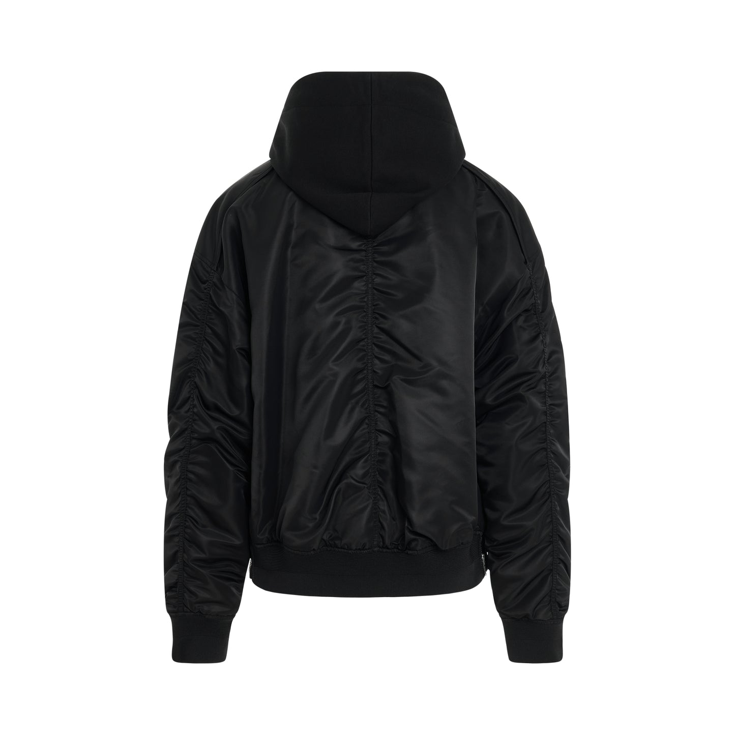 Hood Detachable MA-1 Jacket in Black