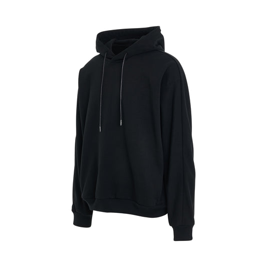 Essential Cotton Hoodie in Black