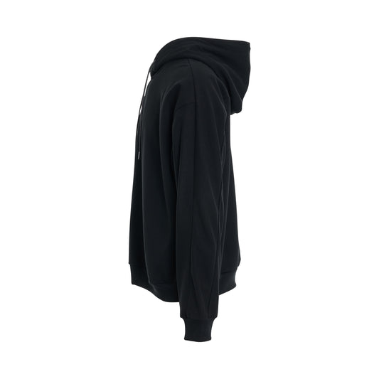 Essential Cotton Hoodie in Black