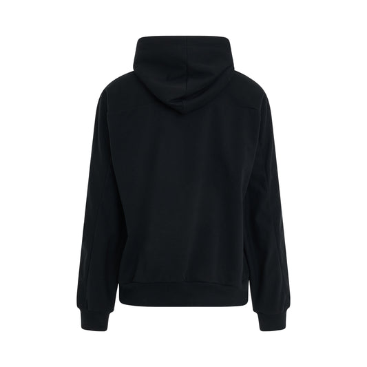 Essential Cotton Hoodie in Black