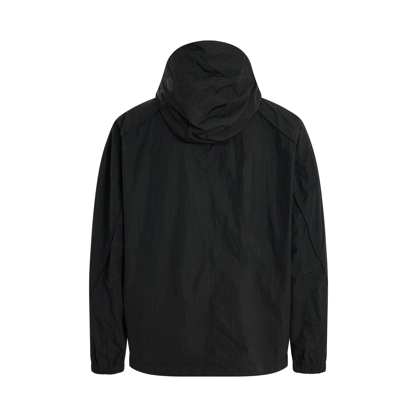 Hidden Pocket Side Zipper Jacket in Black