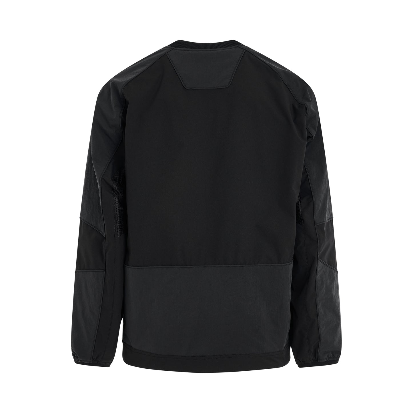 Tricot Piping Racer Sweater in Black