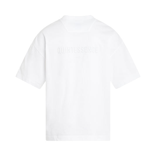 Semi-Over Fit Short Sleeve T-Shirt in White