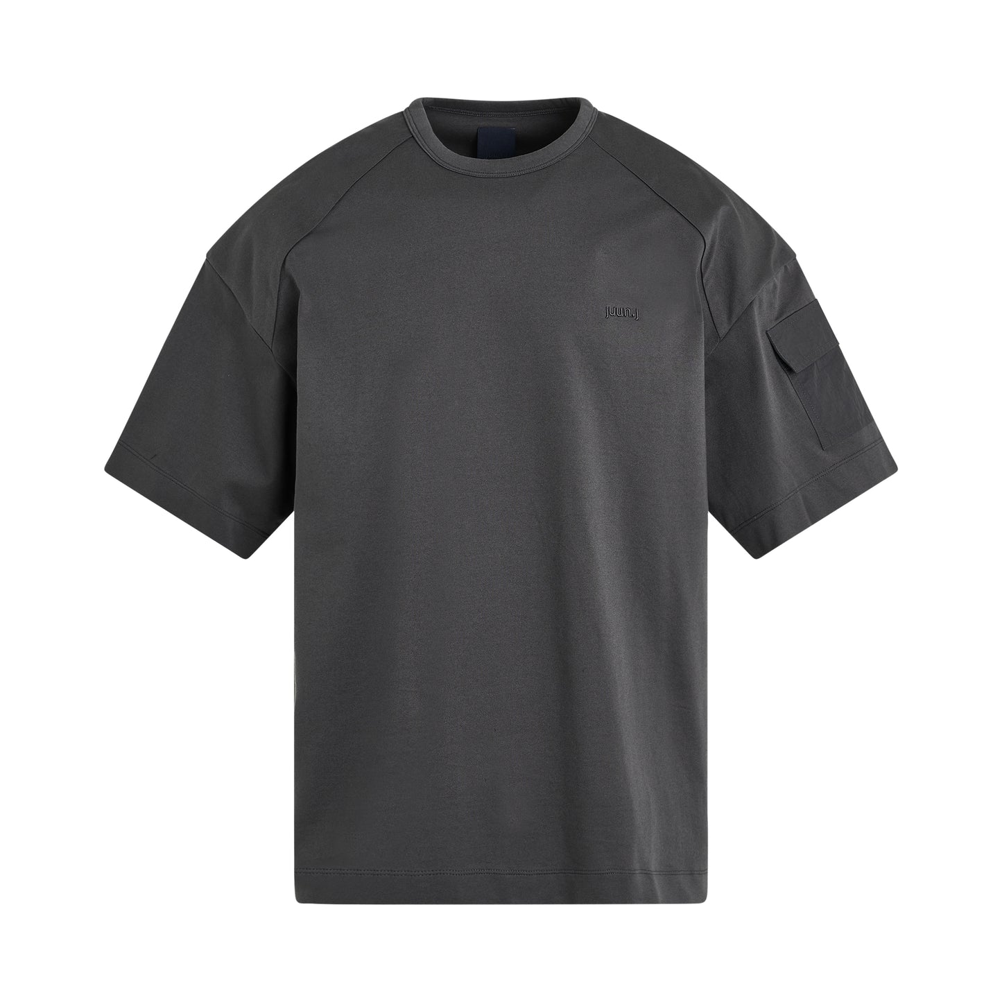 Sleeve Pocket T-Shirt in Grey