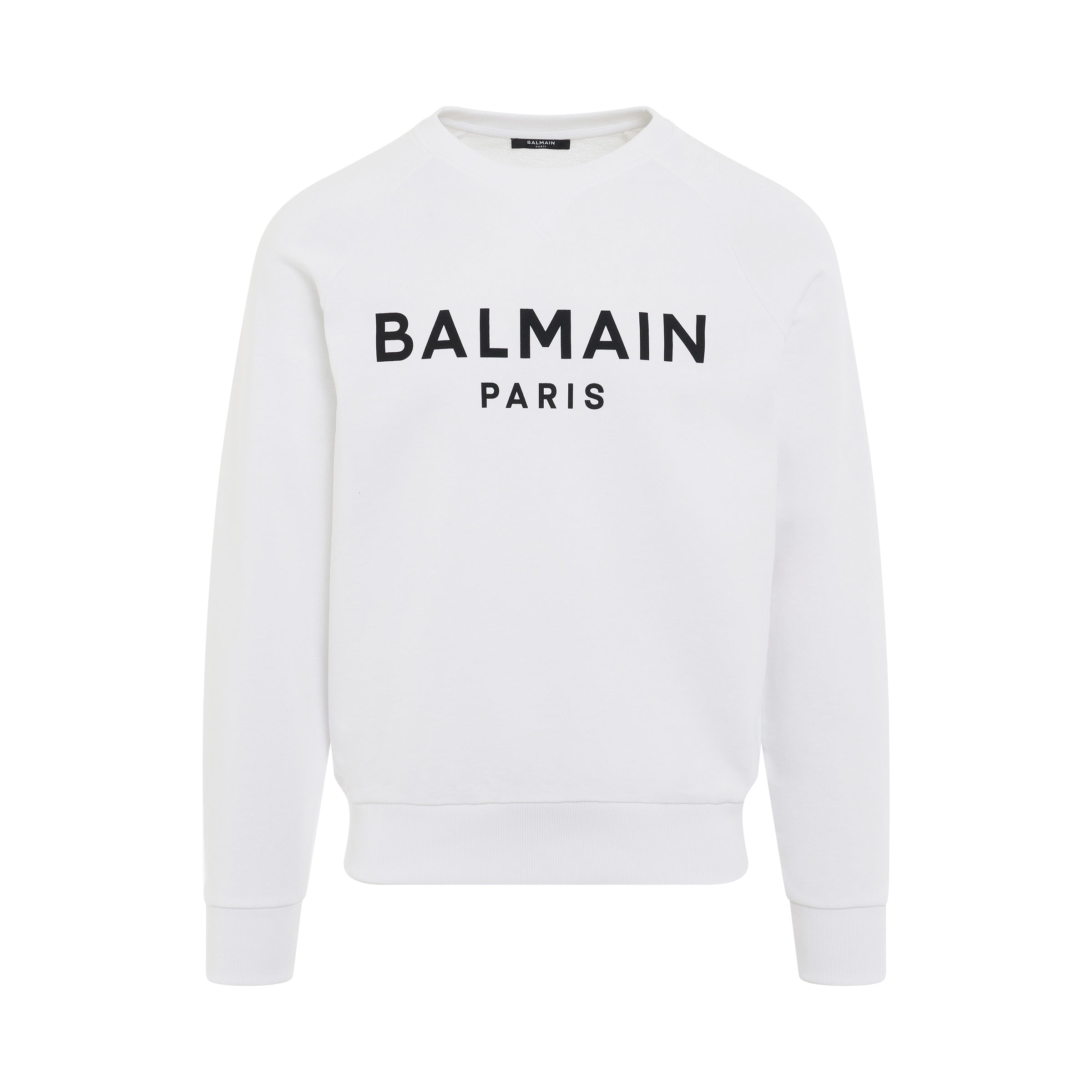 Printed Sweatshirt in White/Black