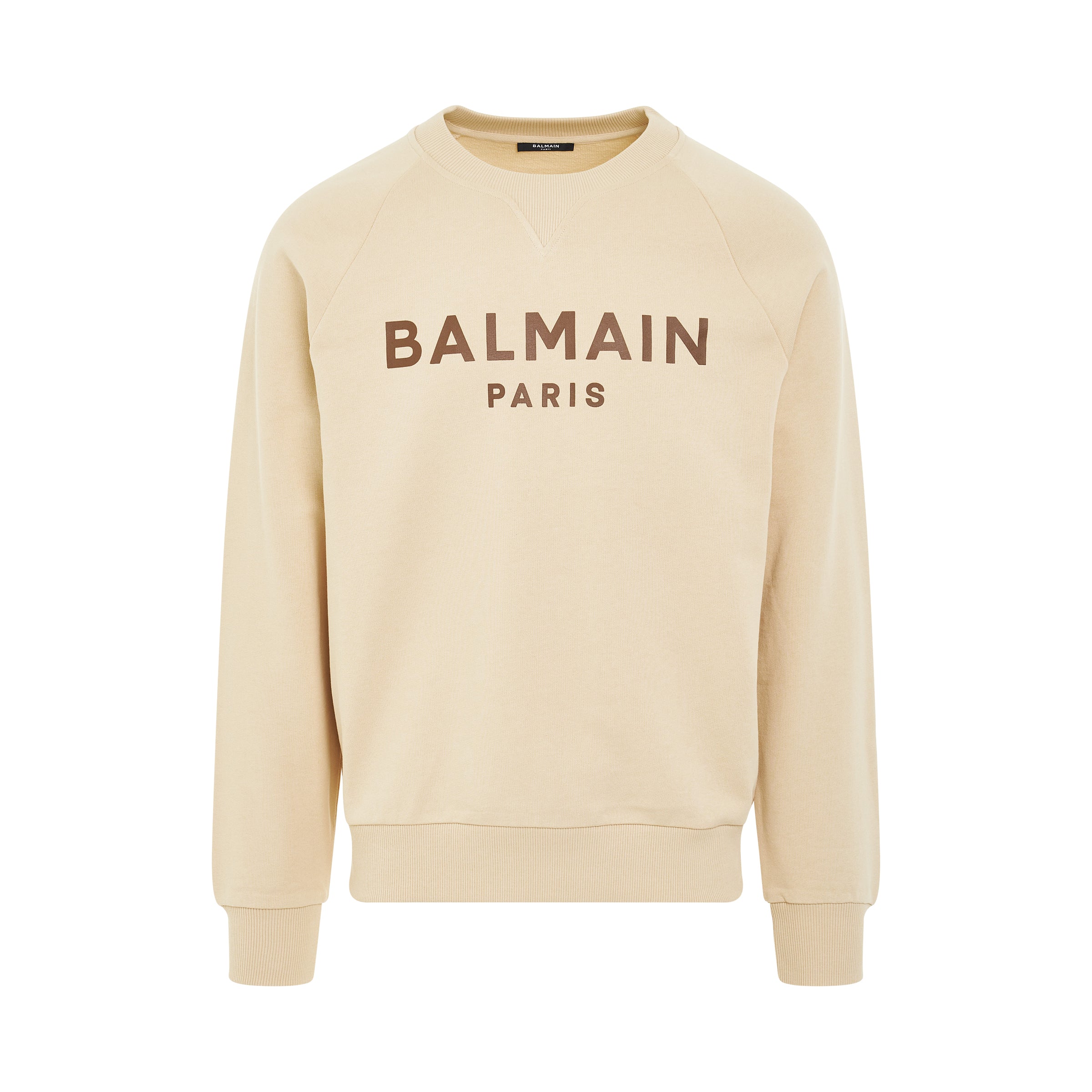 Classic Logo Print Sweatshirt in Ivory