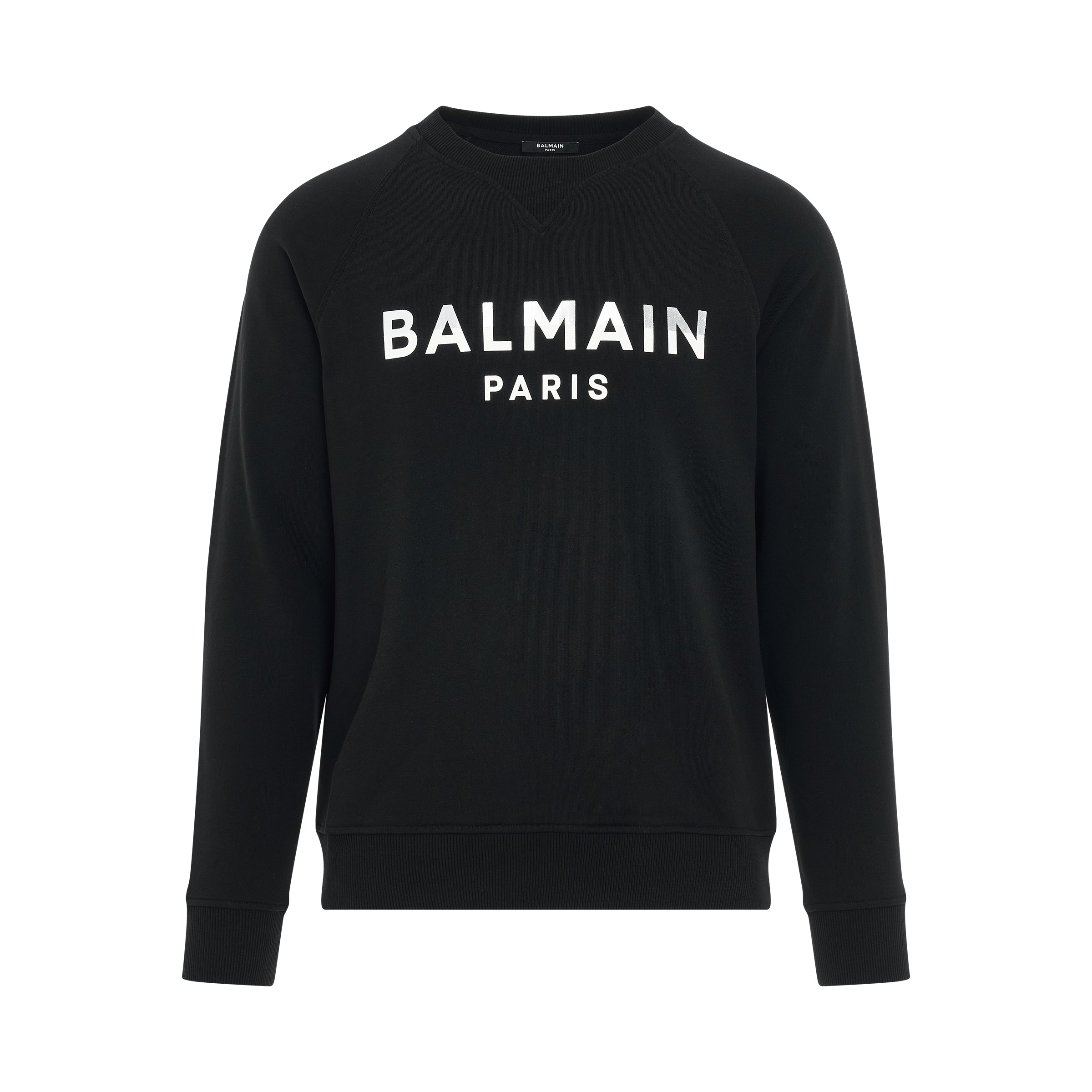 Classic Logo Foil Sweatshirt in Black/Silver