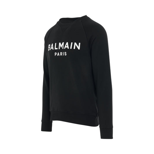 Classic Logo Foil Sweatshirt in Black/Silver