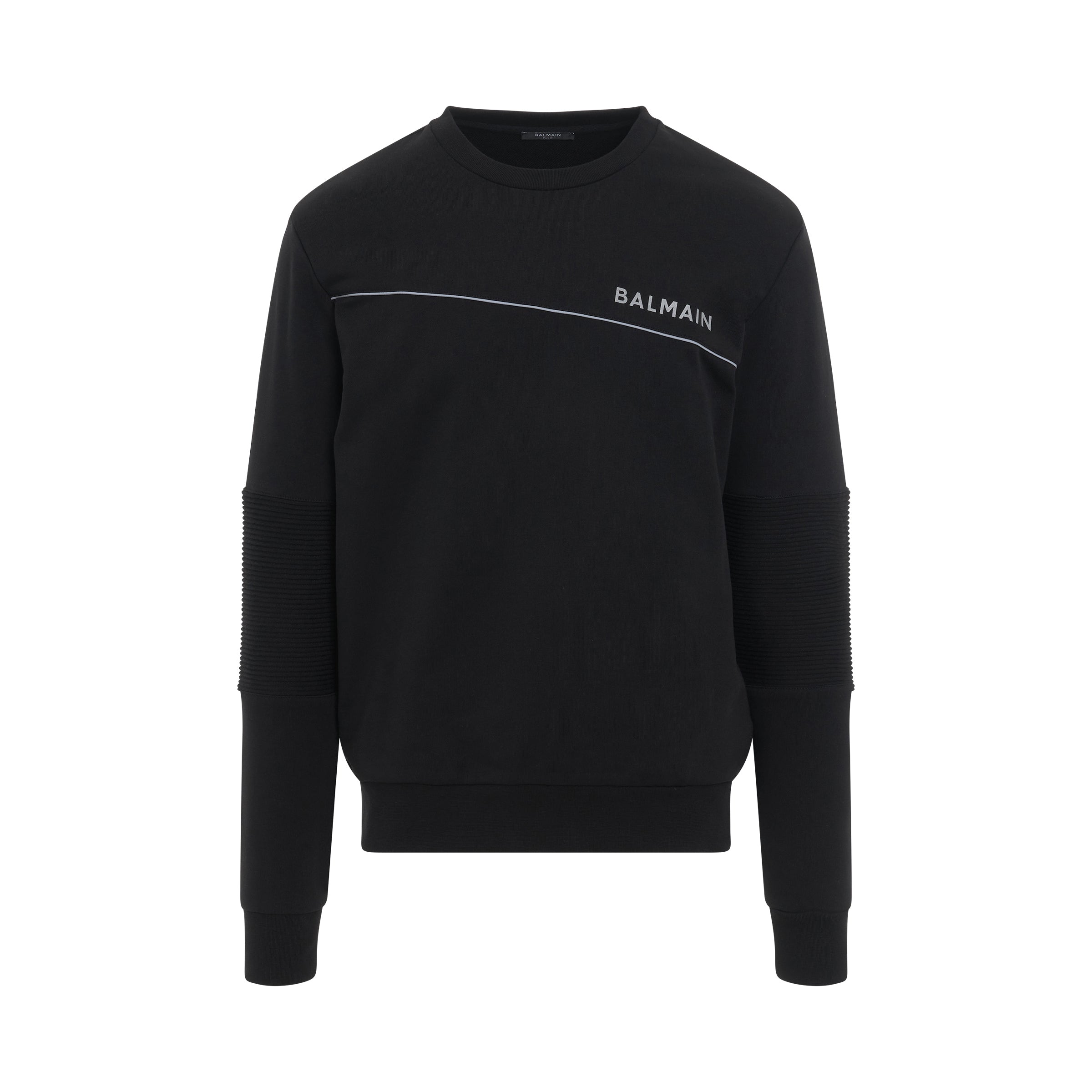 Asymmetric Reflect Sweatshirt in Black/Grey