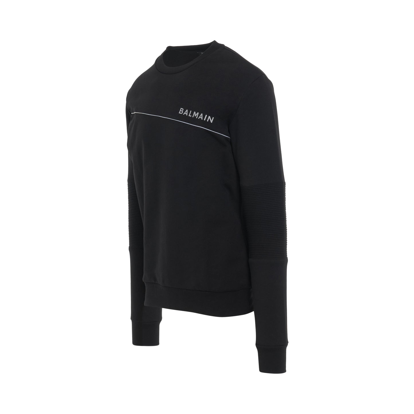 Asymmetric Reflect Sweatshirt in Black/Grey