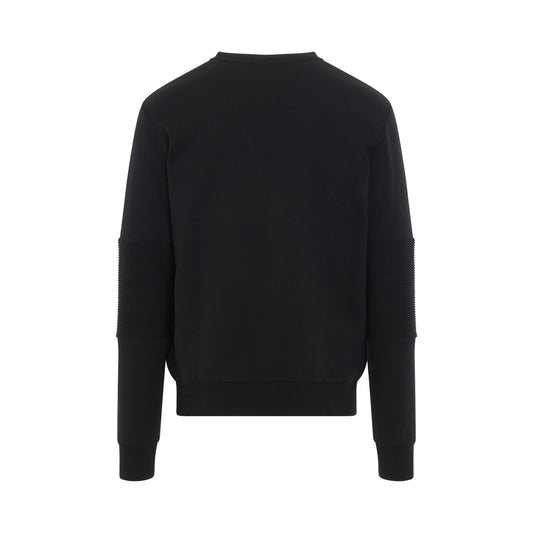 Asymmetric Reflect Sweatshirt in Black/Grey