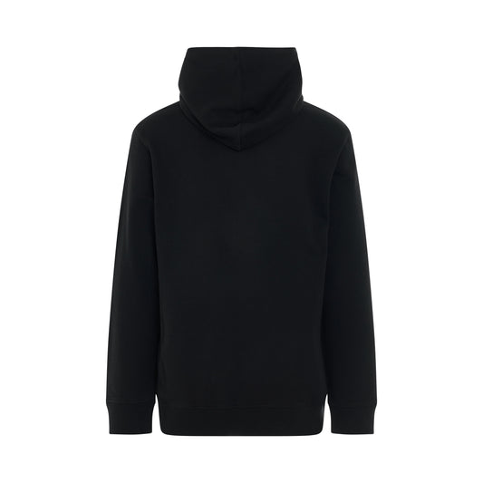 Embossed Reflect Logo Hoodie in Black