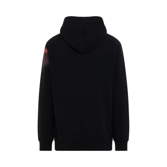 Statue Printed Hoodie in Black/Red/Light Beige