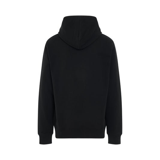 Pierre Balmain Label Hoodie in Black