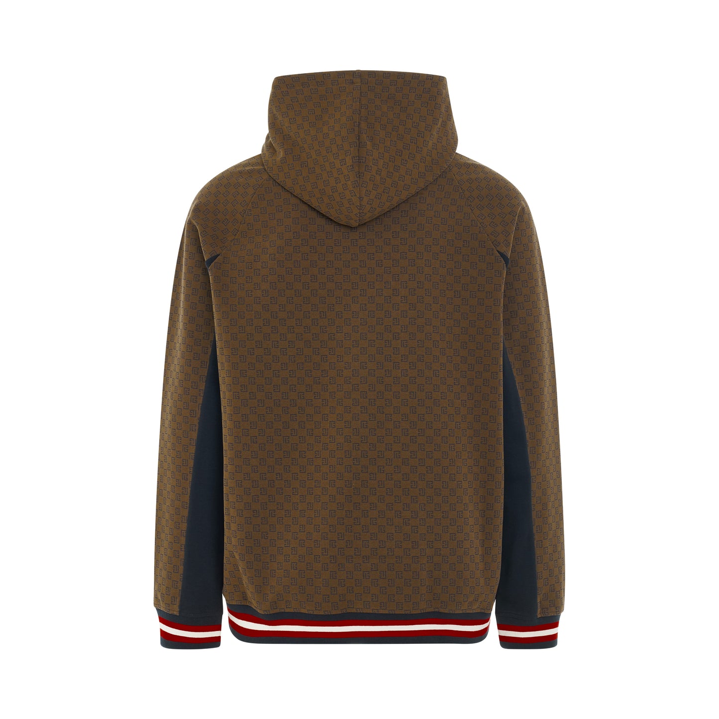 Monogram Logo Hoodie in Brown