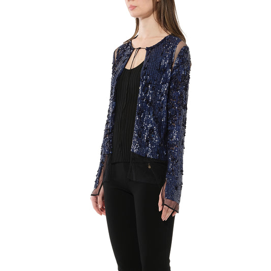 Jacket in Blue Sequin