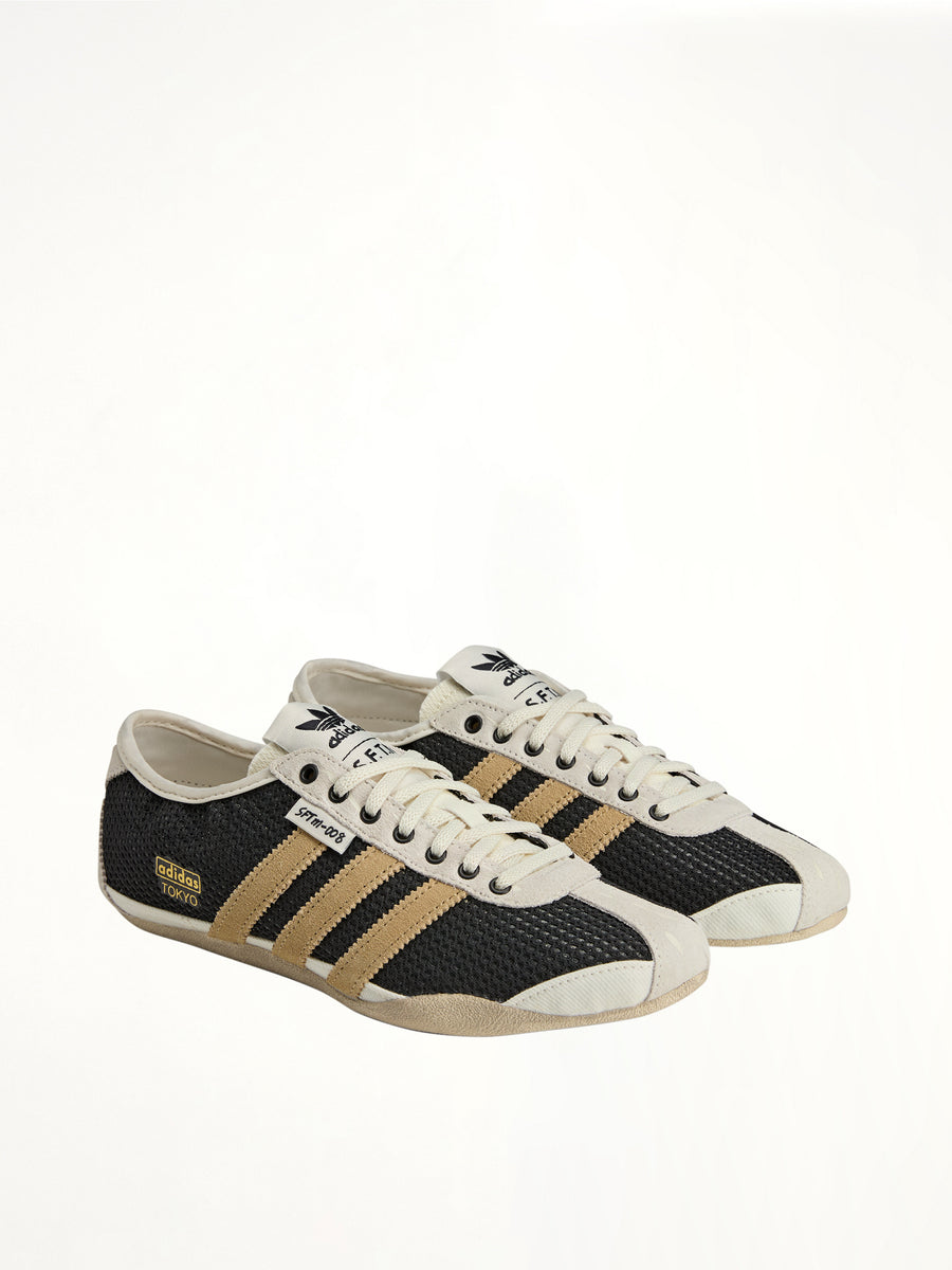 Adidas x SFTM Tokyo Sneaker in Core Black/Beige