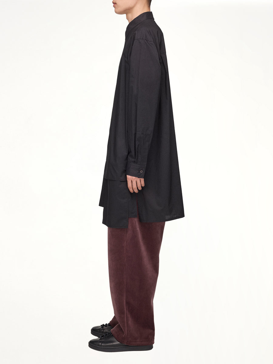 Adaptive Cotton Shirt in Black