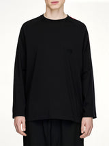 Gradient 3 Stripe LS T-Shirt in Black/Red